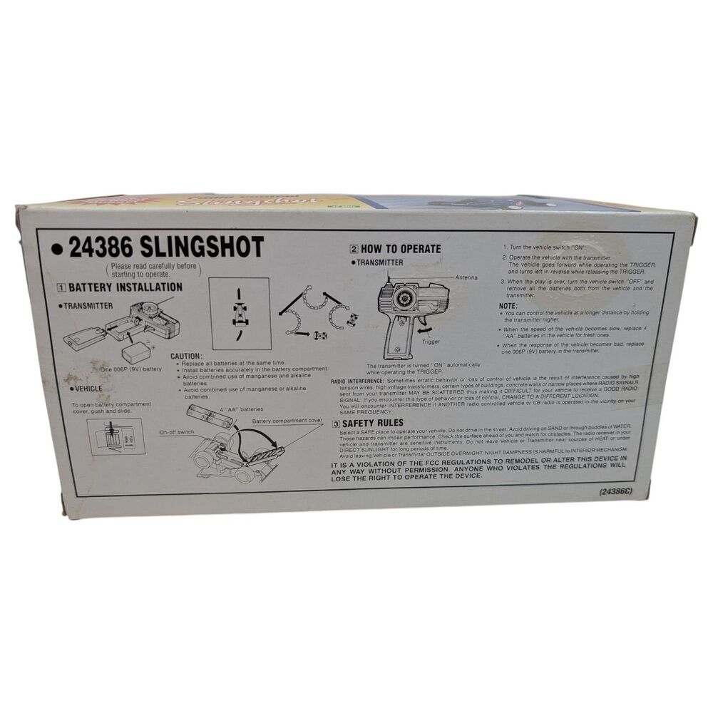 Vintage 80s Nikko Radio Control Slingshot R/C Buggy 1/24 Scale w/ box Test Video - Picture 8 of 16